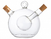 Ёмкость для масла и уксуса OLIVA, объем:350/50 мл, из боросиликатного стекла, круглая 105013