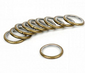 Комплект колец с бесшумных с круглым сечением СФ25-410-24 золото антик