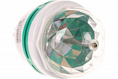 Светильник-проектор лампа вращающаяся Е27 Volpe Disco ULI-Q301, RGB 3W/220V белый