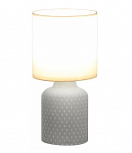 Настольная лампа серая с абажуром  7043-501 Sabrina 1 x E14 40 Вт