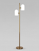 Напольный светильник со стеклянными плафонами 01164/2 латунь