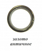 Кольцо круглое 16 мм золото античное уп=10 шт 16.50.101
