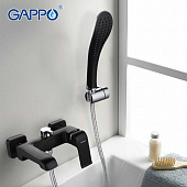 Смеситель для ванны Gappo чёрный G3250