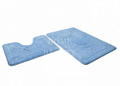Набор ковриков для ванны SHAHINTEX ЭКО 45*71+45*43 голубой 11