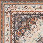 Мраморный дворец ковёр угол лаппатированный декор HGD\A174\SG1550L 40,2*40,2