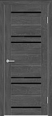 Дверь межкомнатная ЭКО 16 Дуб графит  700 (ст.черное)