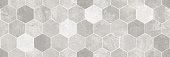 Плитка керамическая LB-Ceramics  Гексацемент Декор  серый 1064-0294 20х60 