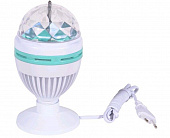 Лампа-проектор вращающаяся на подставке E27 B52 YB-27-1, 15*8см, шнур 50см цвет RGB, 3W/220V белый
