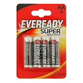 Элемент питания Energizer EVEREADY AA R6 1.5V 4 штуки в упаковке)