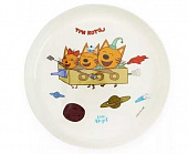 Детская тарелка Три кота "Космическое путешествие" 450 мл