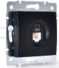 *Розетка 707-4288-139 1-гн керамика компьютерная черный бархат Karina