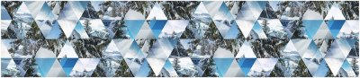 Фартук кухонный (2800х610х6мм) МДФ высокоглянц Panda art.0223