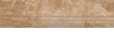 Керамогранит Киров New Магма светло-коричневая ступень 120*30 GSR0201 