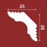 Плинтус потолочный E 25/25