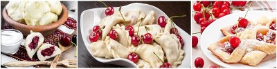 Фартук кухонный Вареники (2800х610х6мм) МДФ высокоглянцевый