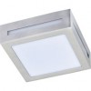 Светильник Ecola накладной 1*GX53 3082W матовый Квадрат металл. сатин-хром 136х136х55
