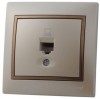 701-3031-139  1местн RJ45 жемч.корич.вставка 