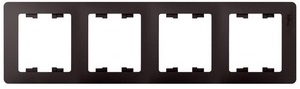 Рамка 4 места , горизонтальная , графит SchE GSL001304