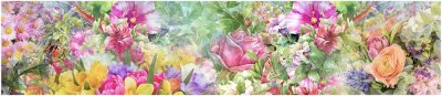 Фартук кухонный (2800х610х6мм) МДФ высокоглянц Panda art.0204