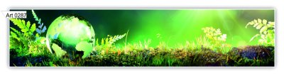 Фартук кухонный (2800х610х6мм) МДФ высокоглянц Panda art.0287