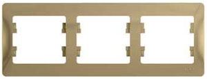 Рамка 3 места , горизонтальная , фисташка SchE GSL001003