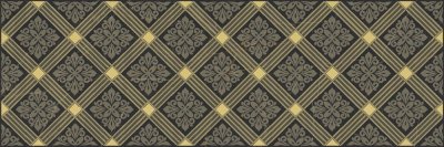 Роял Декор чёрный AD\B483\60045 20х60 глянцевый