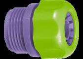 Соединитель пластмассовое для шлангм 1/2",внешняя резьба 3/4", 66145