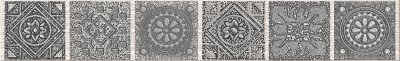 Бордюр керамический Азори Грация серый нефертити/Grazia Grey Nefertiti 40,5х6,2