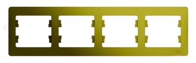 Рамка 4 места , горизонтальная , фисташка SchE GSL001004