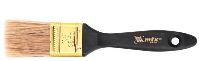 Кисть плоская "Профи" 1,5", натуральная  щетина, пластмассовая ручка MTX 83161