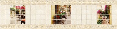 Фартук кухонный Кафель цв. Керамика Пьемонт (2440х610х3мм) ХДФ