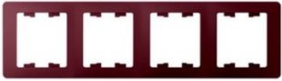 Рамка 4 места , горизонтальная , баклажан SchE GSL001104