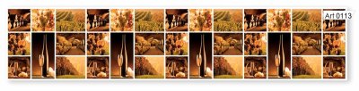 Фартук кухонный Виноградник (2800х610х6мм) МДФ высокоглянц Panda art.0113