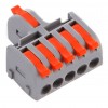 СМК 222-421-5 с рычагом 1/5х4мм2, 32А (уп.50шт, цена за шт) SBE-cwcc-1-5 Smartbuy клемма разветв. 