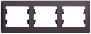 Рамка 3 места , горизонтальная , сиреневый туман SchE GSL001403