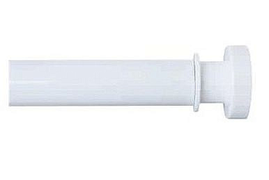 Карниз для ванны 110-200 см белый без колец, IDDIS, 010А200I14