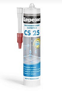 Затирка-герметик Церезит CS 25  эластичный силиконовый (антрацит) 280мл 