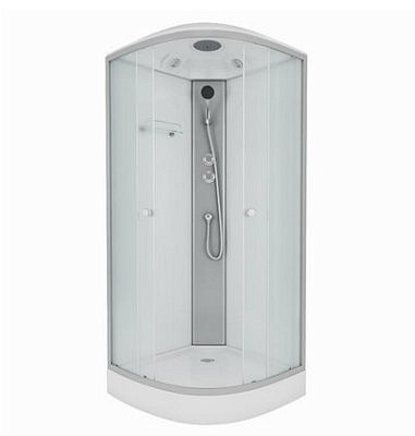 Душевая кабина NG-4303-14 (800х800х2150)  низкий поддон стекло матовое