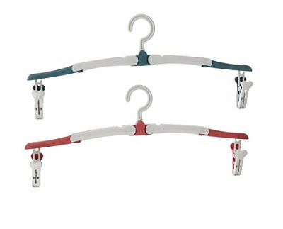 Вешалка дорожная складная с прищепками, полипропилен, 38,5х15,5см, VETTA 