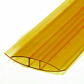 Профиль соединительно-неразъемный НР 10х6000 мм (желтый)