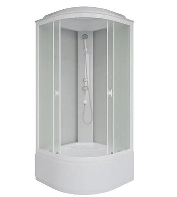 Душевая кабина Niagara Promo P90/40/MT (90*90*215) высокий поддон, матовое стекло 