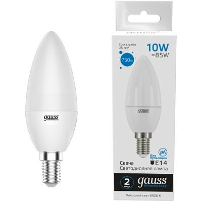 Лампа Gauss LED Candle EL 10W/6500 E14