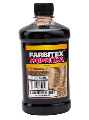 Морилка деревозащитная водная FARBITEX мокко 0,5л