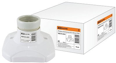 Патрон-основание Е27 керамический белый