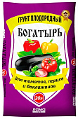 Грунт БОГАТЫРЬ для томатов, перца и баклажанов 60л 