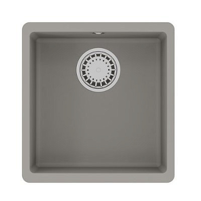 Мойка для кухни SINARA 400-U 400*420 грей с сифоном 9910063  LEMARK   