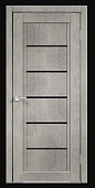 Дверь межкомнатная Schlager Paris лофт светлый  600 стекло черное лак