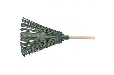 Метла полипропиленовая 295*255 веерная с черенком//Сибртех