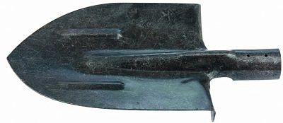 Лопата штыковая с репбрами жесткости рельсовая сталь, без черенка Сибртех