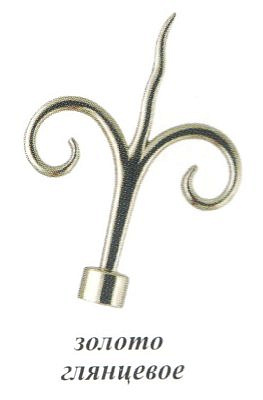 Наконечник Азия золото глянцевое D16  16.01.10.100